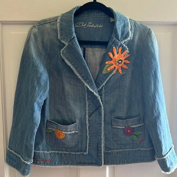 Bob Timberlake Jean Jacket Sz Small - Picture 1 of 12
